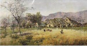 La Raccolta Dell' Avena by Carlo Pellegrini