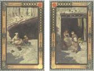 Charming The Snake And Tending His Mistress: Two Orientalist Views by Carlo Pellegrini
