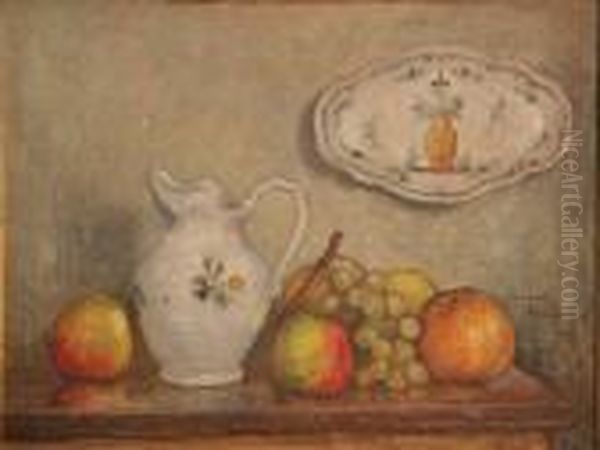 Vieille Faience Et Fruits - view 1