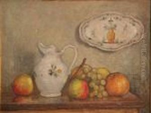 Vieille Faience Et Fruits