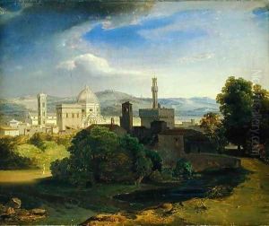 View over Florence, c.1829 by Carl Rottmann