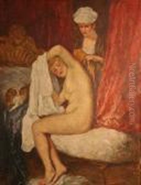 Femme A La Toilette D'apres Watteau - view 1