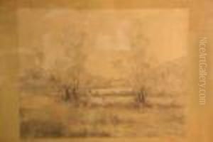 Personnages Au Bord De Riviere