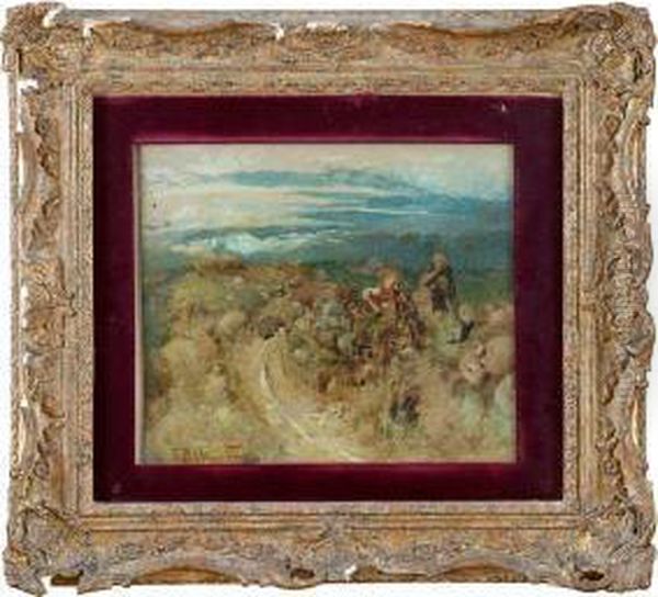 Pastorelli In Corsa Sul Sentiero - view 1