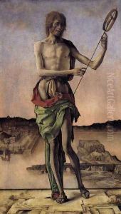 St John the Baptist 1478-80 by Ercole de' Roberti