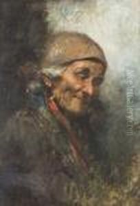 Ritratto Di Anziana Popolana by Tito Pellicciotti