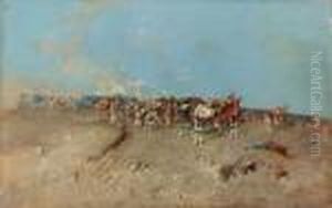 Carovana Nel Deserto by Tito Pellicciotti
