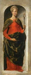 Griffoni Polyptych St Apollonia by Ercole de' Roberti