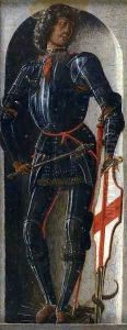 Griffoni Polyptych St George by Ercole de' Roberti