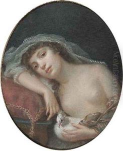 Girl with a Dove by Anna Rajecka
