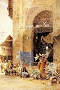 The Flower Market, Damascus by Charles Robertson