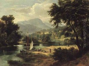 View of Clappersgate on the River Brathay above Windermere