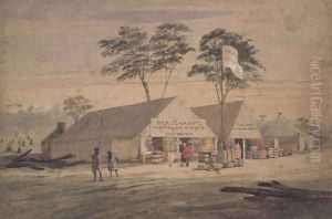 Beauchamps Australian Stores, Victoria Place, Bendigo, 1853 by George Rowe