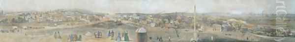 Panorama of Melbourne from Flagstaff Hill, 1858 - view 1
