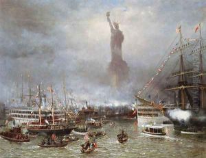 Statue of Liberty Celebration by Frederick Rondel Sr.