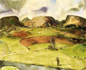 Trout Stream and Mountains by Julian Walbridge Rix