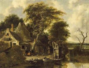 Wooded Landscape by Salomon Rombouts