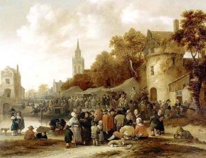 The Village Fair by Salomon Rombouts
