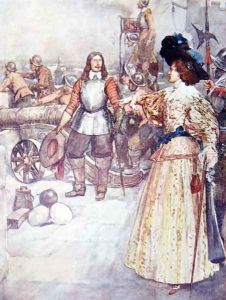 She Ordered the Commander to Load the Cannon, from The Story of France, by Mary MacGregor, 1911 by William Rainey