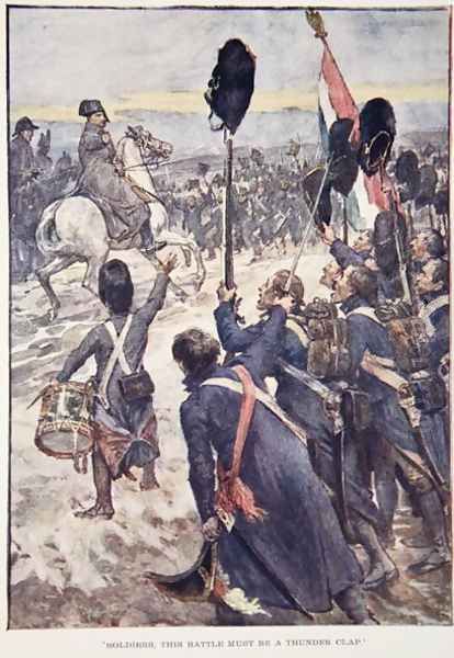 Soldiers, This Battle Must Be A Thunder Clap, plate from The Story of France, by Mary MacGregor, 1920 - view 1