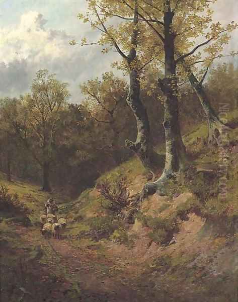A shepherd returning home - view 1