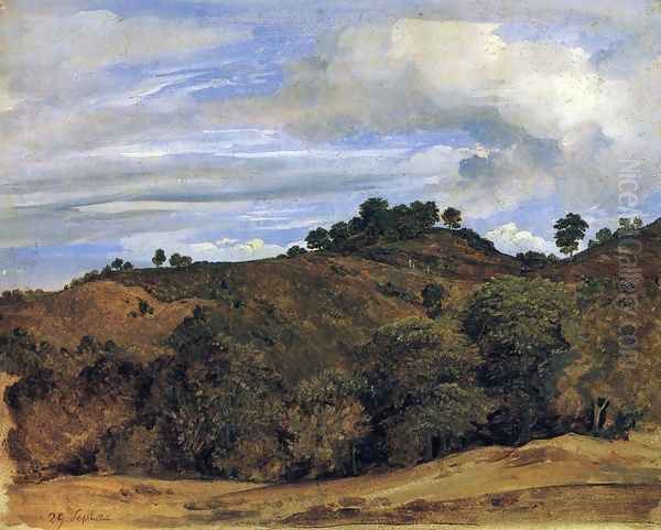 Landscape near Olevano: La Serpentara - view 1