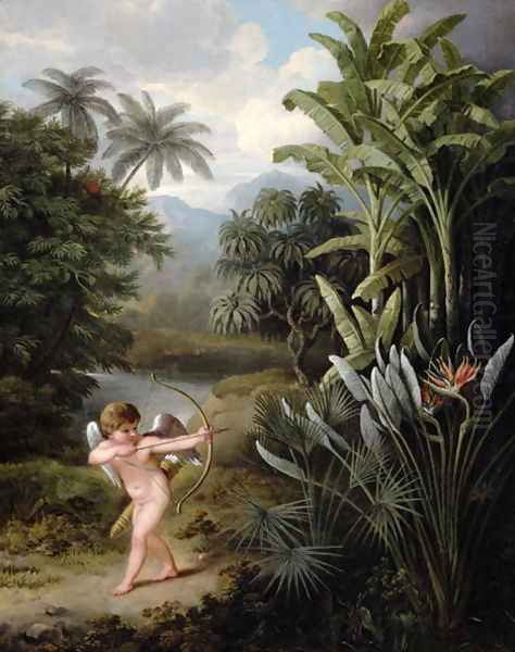 Cupid inspiring the Plants with Love, painted for Robert Thorntons Book New Illustration of the Sexual System of Linnaeus, c.1797 - view 1