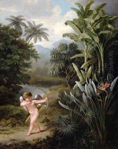 Cupid inspiring the Plants with Love, painted for Robert Thorntons Book New Illustration of the Sexual System of Linnaeus, c.1797 by Philip Reinagle