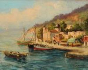 Veduta Della Costiera Ligure by Giuseppe Pennasilico