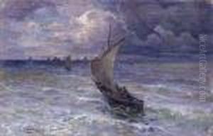 Marina Con Barca Dipescatori by Giuseppe Pennasilico
