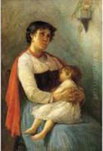 Pastorella In Campagna by Giuseppe Pennasilico