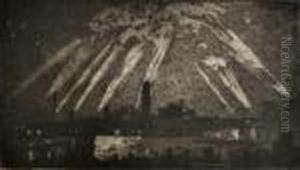 The Shot Tower, London In War Time by Joseph Pennell