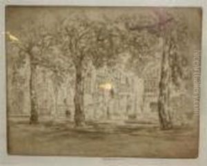 Lincoln's Inn Fields by Joseph Pennell