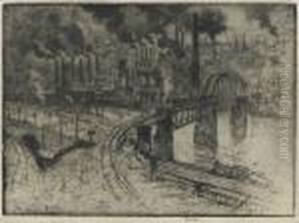 The Curving Bridge, 
Pittsburgh - view 1