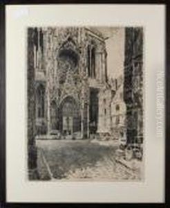 Rouen Cathedral by Joseph Pennell