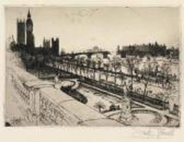 Thames Embankment - view 1