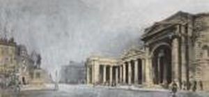 The Bank Of Ireland (college Green), Dublin by Joseph Pennell