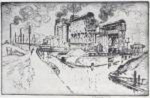 Mond Gas Dudley Port by Joseph Pennell