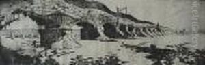 Bridge At Harrisburg by Joseph Pennell