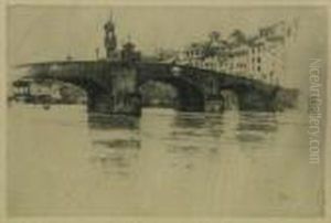 Ponte Vecchio, Florence by Joseph Pennell