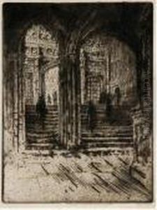 Entrance To Henry Vii's Chapel, Westminster by Joseph Pennell