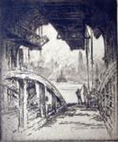 The Cortlandt Street Ferry From The Jersey City Side - view 1