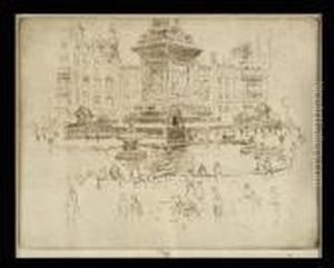 Trafalgarsquare by Joseph Pennell