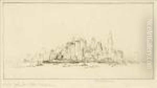 New York From Ellis Island - view 1