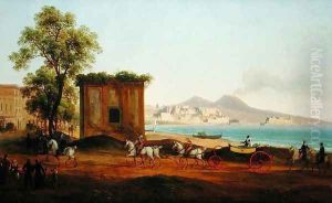 The Bay of Naples, seen from Posillipo by Josef Rebell