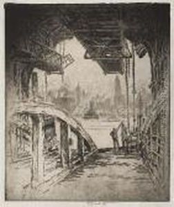The Cortlandt Street Ferry From The Jersey Cityside>.
