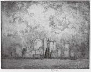 New York From Brooklyn by Joseph Pennell