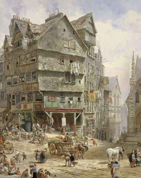 The High Street from the West Bow, Edinburgh - view 1