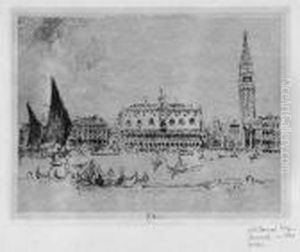 The Doges Palace, Venice by Joseph Pennell