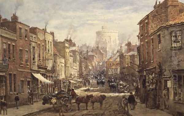 The Household Cavalry in Peascod Street, Windsor - view 1